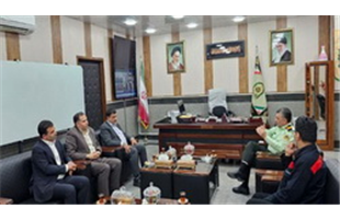 دیدار مدیر عامل فولاد اکسین خوزستان با فرمانده نیروی انتظامی استان