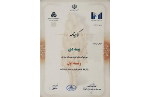 در بیست و هشتمین همایش IMI-100؛ بیمه دی، رتبه اول موسسات بیمه ای کشور را کسب کرد